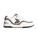 Dámské volnočasové boty Cariuma UBA White Leather Leopard Print Suede Black Logo Sneaker