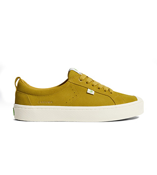 Dámské volnočasové boty Cariuma OCA Low Lemon Curry Suede Sneaker
