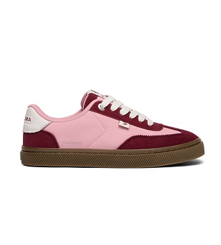 Dámské volnočasové boty Cariuma TOCA Teak Bright Rose Nylon Cabernet Suede Sneaker