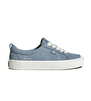 Dámské volnočasové boty Cariuma OCA Low Mountain Spring Blue Hairy Suede Sneaker