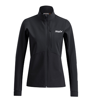 Női technikai pulóver Swix Pace Hybrid Full Zip Midlayer W