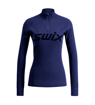 Női technikai póló Swix RaceX Merino Half Zip W