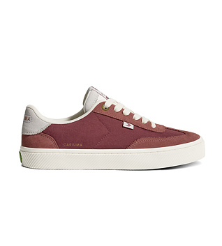 Dámské volnočasové boty Cariuma TOCA Withered Rose Suede Dark Rose Nylon Sneaker