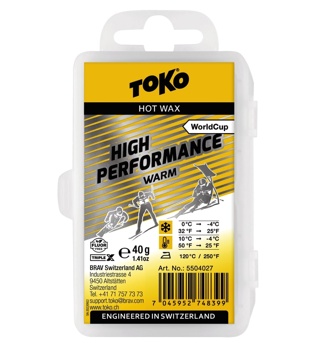 Skluzný vosk Toko High Performance Warm 40g