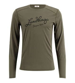 Férfi póló Lundhags Fulu Merino Longsleeve T-Shirt M