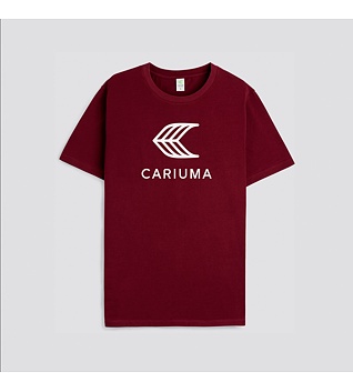 Cariuma T-Shirt Burgundy with Off-White Logo