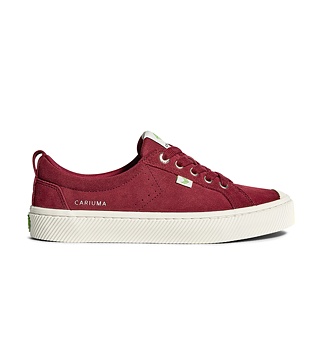 Dámské volnočasové boty Cariuma OCA Low Cabernet Suede Sneaker