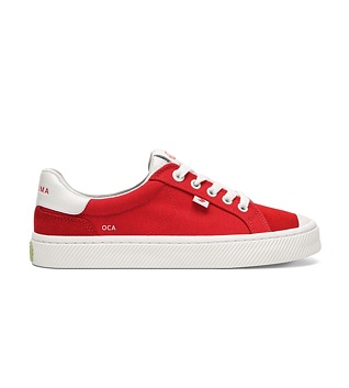 Pánské volnočasové boty Cariuma OCA 2.0 Nylon and Suede Scarlet Red