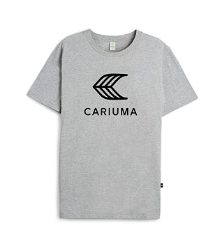 Cariuma T-Shirt Melange Grey with Black Logo