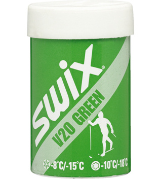 Odrazový vosk Swix V20 Green Hardwax -15°C to -8°C, 43g