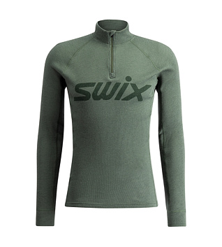 Férfi technikai póló Swix RaceX Merino Half Zip M