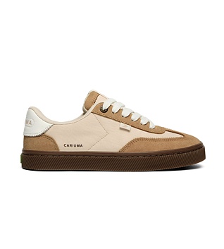 Dámské volnočasové boty Cariuma TOCA Teak Light Cream Nylon Latte Suede Sneaker