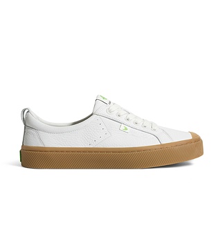 Dámské volnočasové boty Cariuma OCA Low Gum White Premium Leather Sneaker
