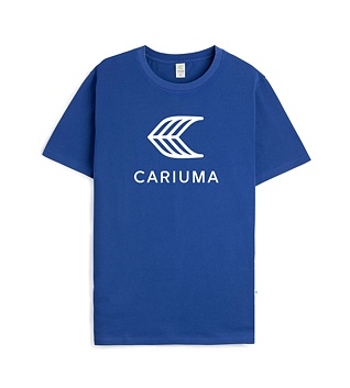 Cariuma T-Shirt Dazzling Blue with Off-White Logo