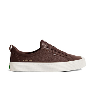 Pánské volnočasové boty Cariuma OCA Low Brown Premium Leather Sneaker