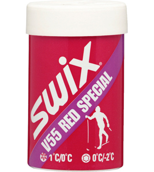 Odrazový vosk Swix V55 Red Special Hardwax 0°C to +1°C, 43g