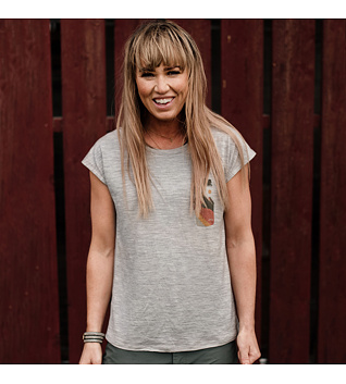 Női póló Lundhags Fulu Merino Bottle T-Shirt W