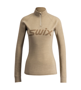 Női technikai póló Swix RaceX Merino Half Zip W