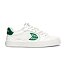 Pánské volnočasové boty Cariuma SALVAS White Leather Abundant Green Logo Sneaker