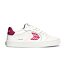 Dámské volnočasové boty Cariuma SALVAS White Leather Jazzy Pink Logo Sneaker