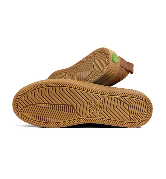 Pánské volnočasové boty Cariuma OCA Low Gum Sienna Brown Premium Leather Sneaker