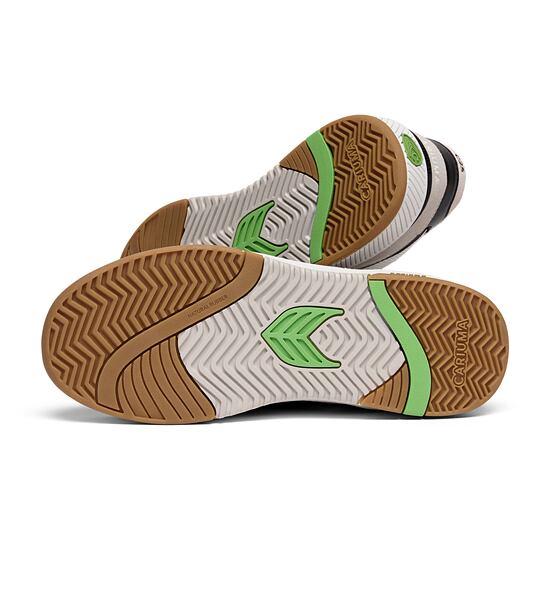 Pánské volnočasové boty Cariuma Skategoat C25 PRO Off-White Mesh Light Cream Suede Black Accents Sne