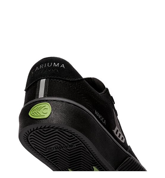 Dámské volnočasové boty Cariuma NAIOCA Stripe Suede and Canvas Black Magnet logo