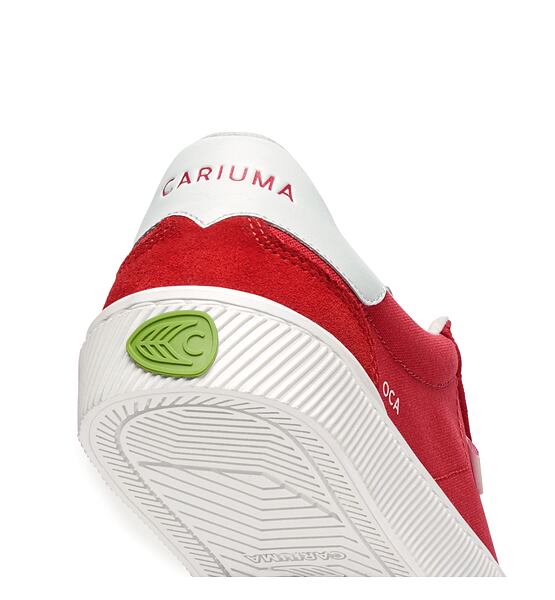 Dámské volnočasové boty Cariuma OCA 2.0 Nylon and Suede Scarlet Red