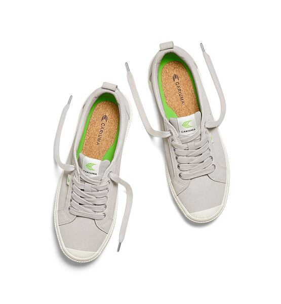 Dámské volnočasové boty Cariuma OCA Low Vintage White Suede Sneaker
