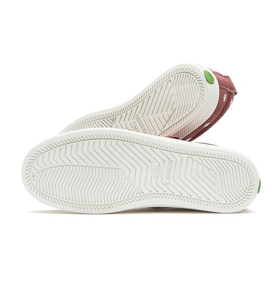 Dámské volnočasové boty Cariuma OCA Mary Jane Withered Rose Suede Embroidered Flowers Sneaker