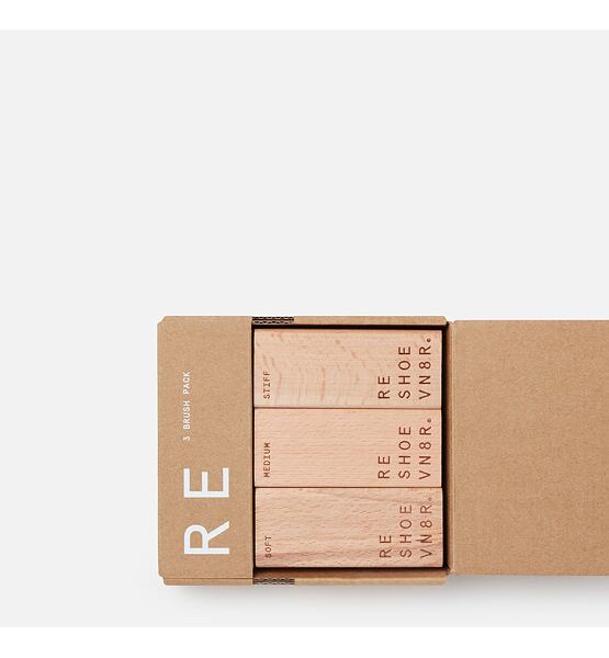 Kartáč Reshoevn8r Shoe Care 3 Brush Set + Bowl Combo