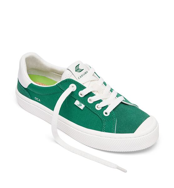 Pánské volnočasové boty Cariuma OCA 2.0 Nylon and Suede Lush Green