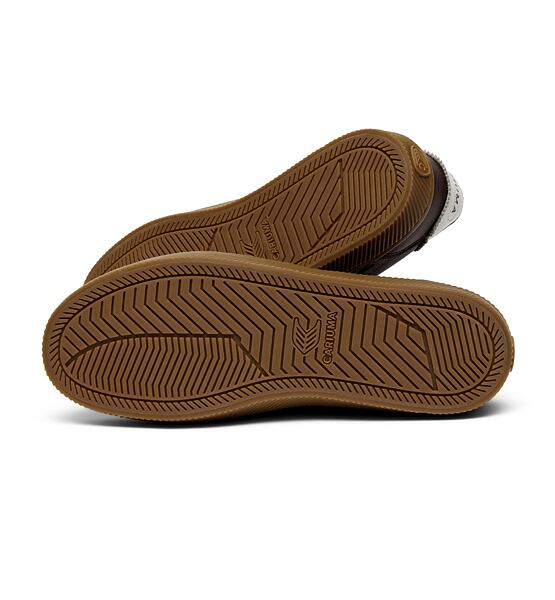 Dámské volnočasové boty Cariuma TOCA Coffee Brown Diamond Leather Brown Suede Sneaker