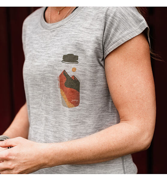 Dámské triko Lundhags Fulu Merino Bottle T-Shirt W