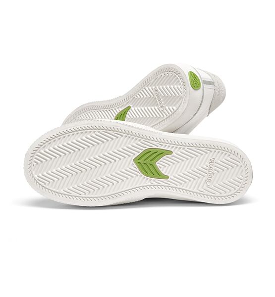 Pánské volnočasové boty Cariuma NAIOCA PRO Stripe Suede and Canvas Smoke White