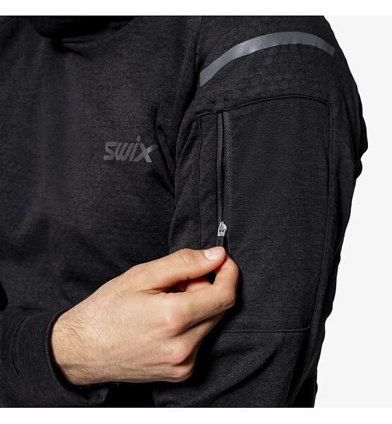 Pánská funkční mikina Swix Pace Midlayer Hooded M