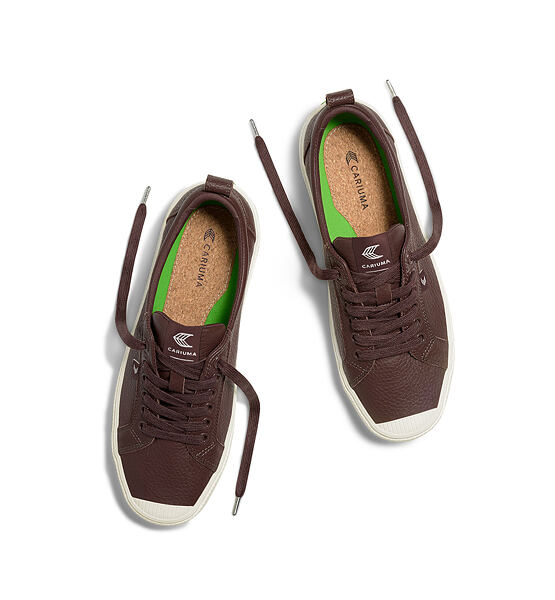 Dámské volnočasové boty Cariuma OCA Low Brown Premium Leather Sneaker