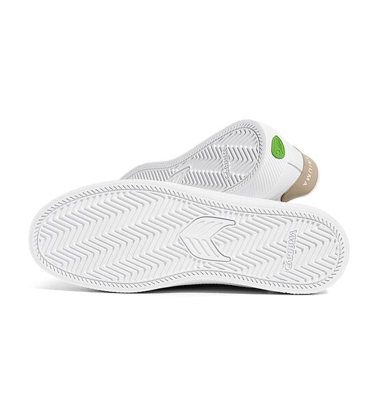 Dámské volnočasové boty Cariuma SALVAS White Leather Shifting Sand Logo Sneaker 