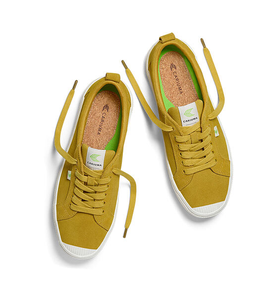 Dámské volnočasové boty Cariuma OCA Low Lemon Curry Suede Sneaker