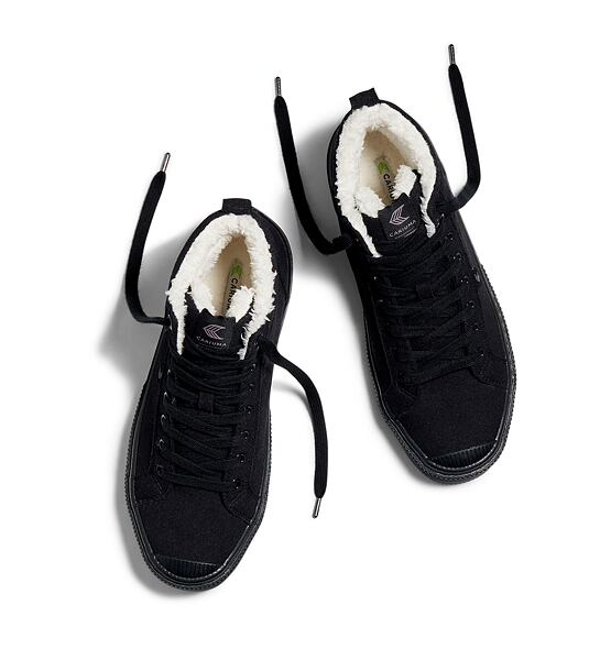 Dámské volnočasové boty Cariuma OCA Therma High All Black Suede Boot