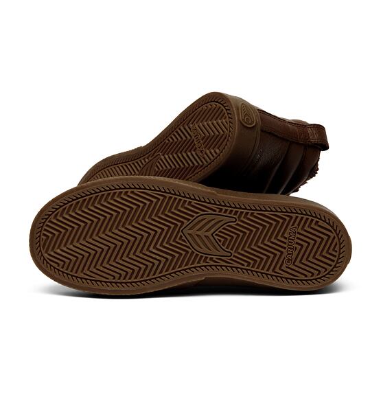 Dámské volnočasové boty Cariuma OCA Therma High Brown Premium Leather Boot