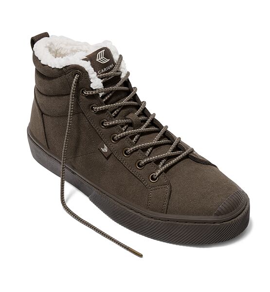 Dámské volnočasové boty Cariuma OCA Therma High All Teak Suede Boot