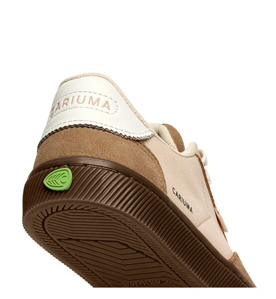 Pánské volnočasové boty Cariuma TOCA Teak Light Cream Nylon Latte Suede Sneaker
