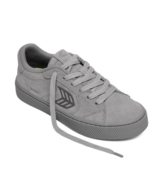 Pánské volnočasové boty Cariuma SALVAS All Light Grey Suede Sneaker