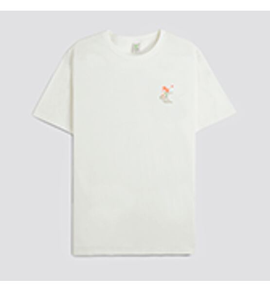 Cariuma T-Shirt Off-White Floral Skateboard