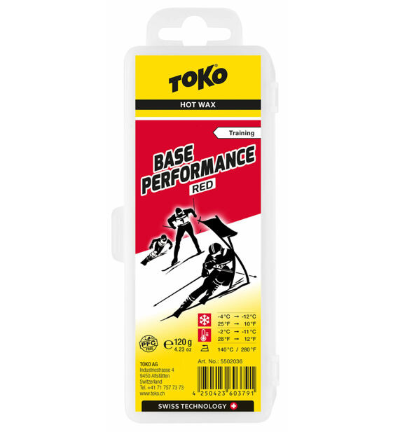 Skluzný vosk Toko Base Performance Red 120g