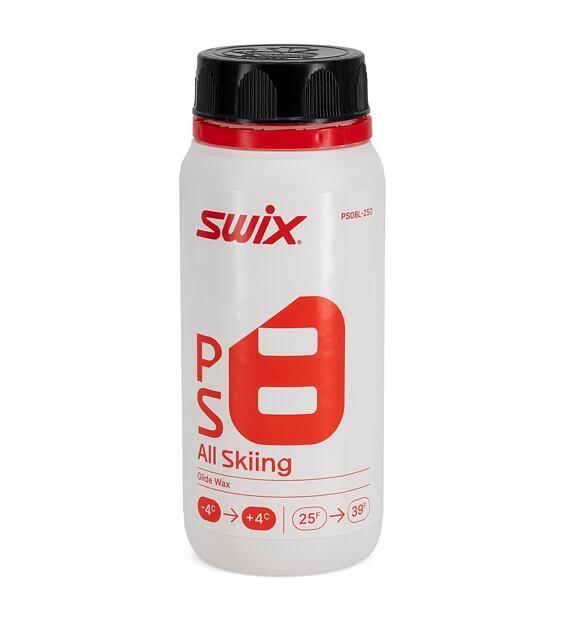 Skluzný vosk Swix PS8 Liquid Red 250ml