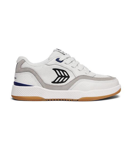 Pánské volnočasové boty Cariuma UBA PRO Off-White Suede and Smoke White Mesh Black Logo Sneaker