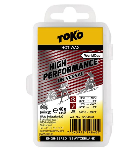 Skluzný vosk Toko High Performance Universal 40g
