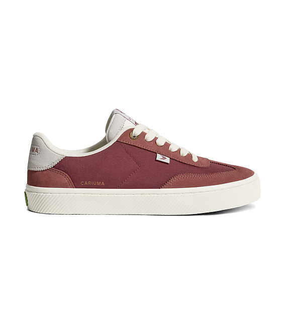 Dámské volnočasové boty Cariuma TOCA Withered Rose Suede Dark Rose Nylon Sneaker